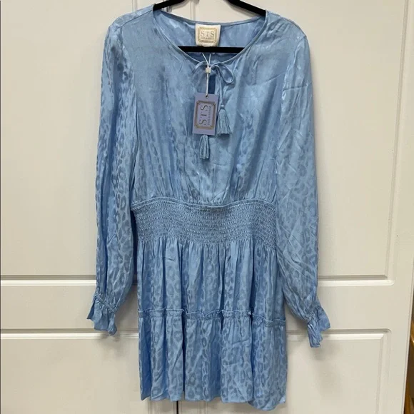 Sail to Sable Blue Long Sleeve Dress. NEW with tags.  Size XL - Picture 3 of 17